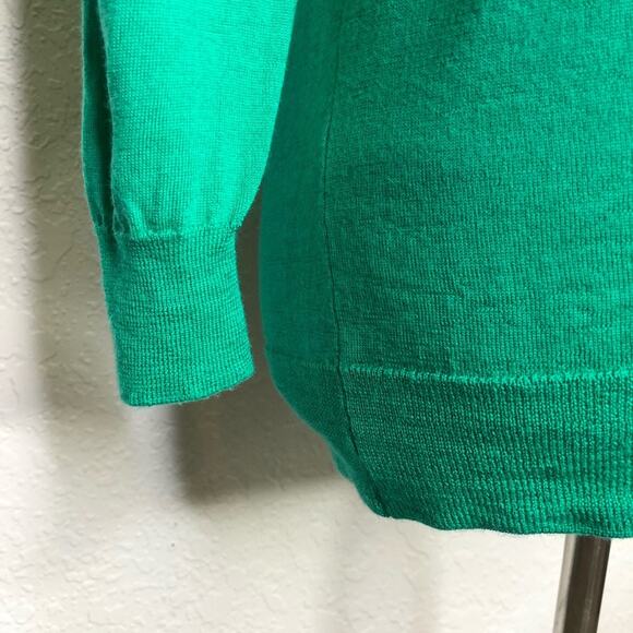 J Crew green wool lightweight sweater size Medium - Picture 4 of 11